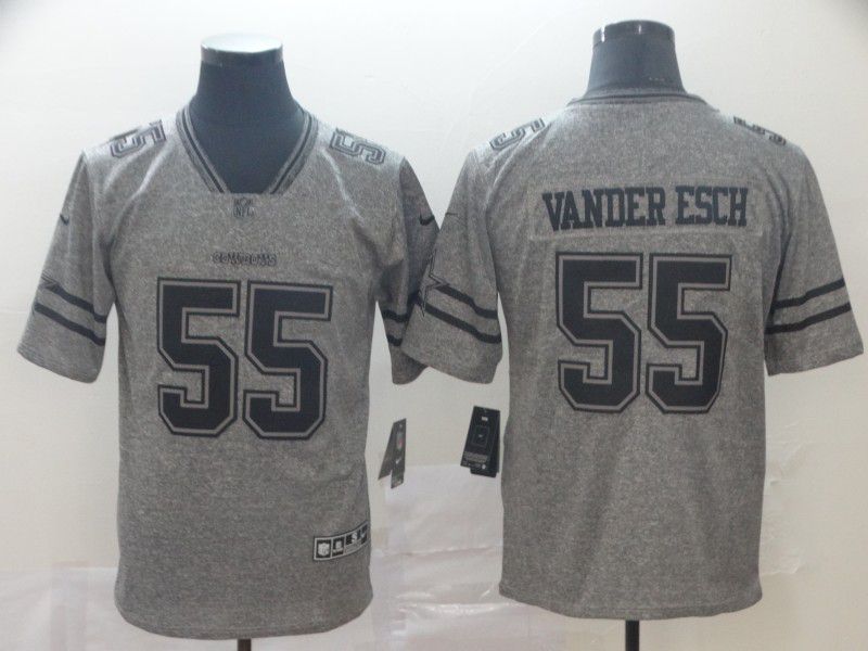 Men Dallas cowboys #55 Vander esch Gray Nike Vapor Untouchable Stitched Gridiron Limited NFL Jerseys